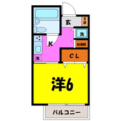 やまざきビル（高崎市あら町）の物件間取画像